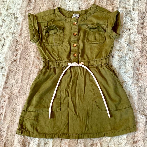 Carter's Other - Carter’s Girls Short Sleeve Dress Green 2T Tie